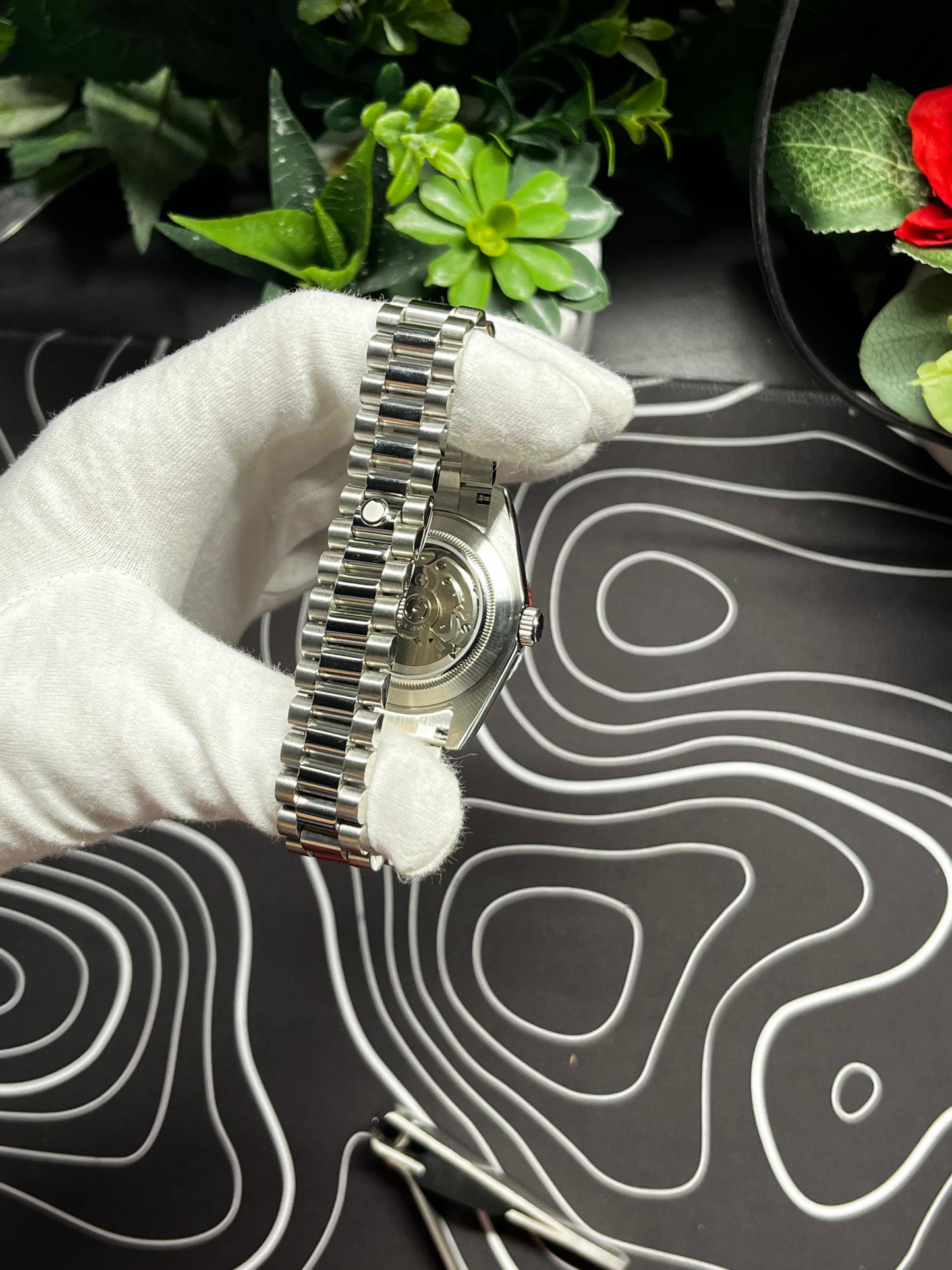 Seiko Mod Datejust Grey Sunburst (Presidential)