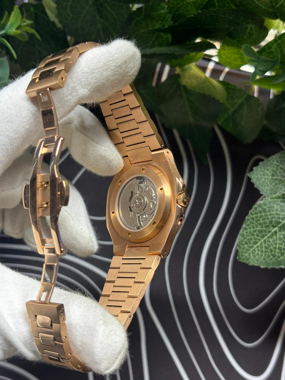 Seiko Mod Nautilus (Open Heart) Rose Gold