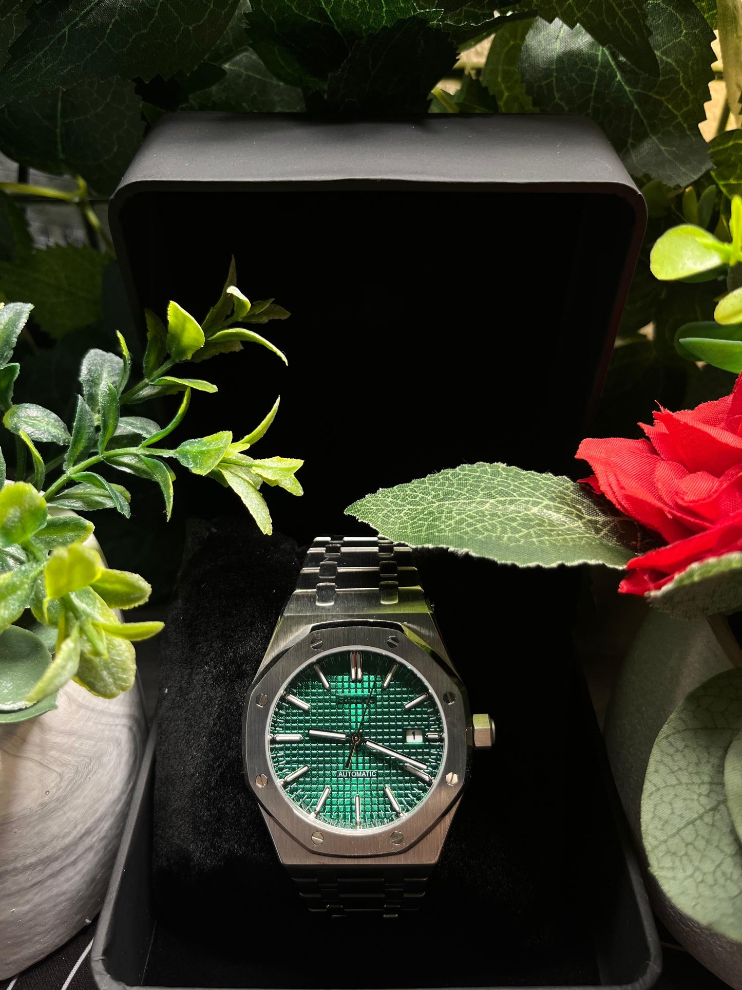 Seiko Mod Royal Oak Green