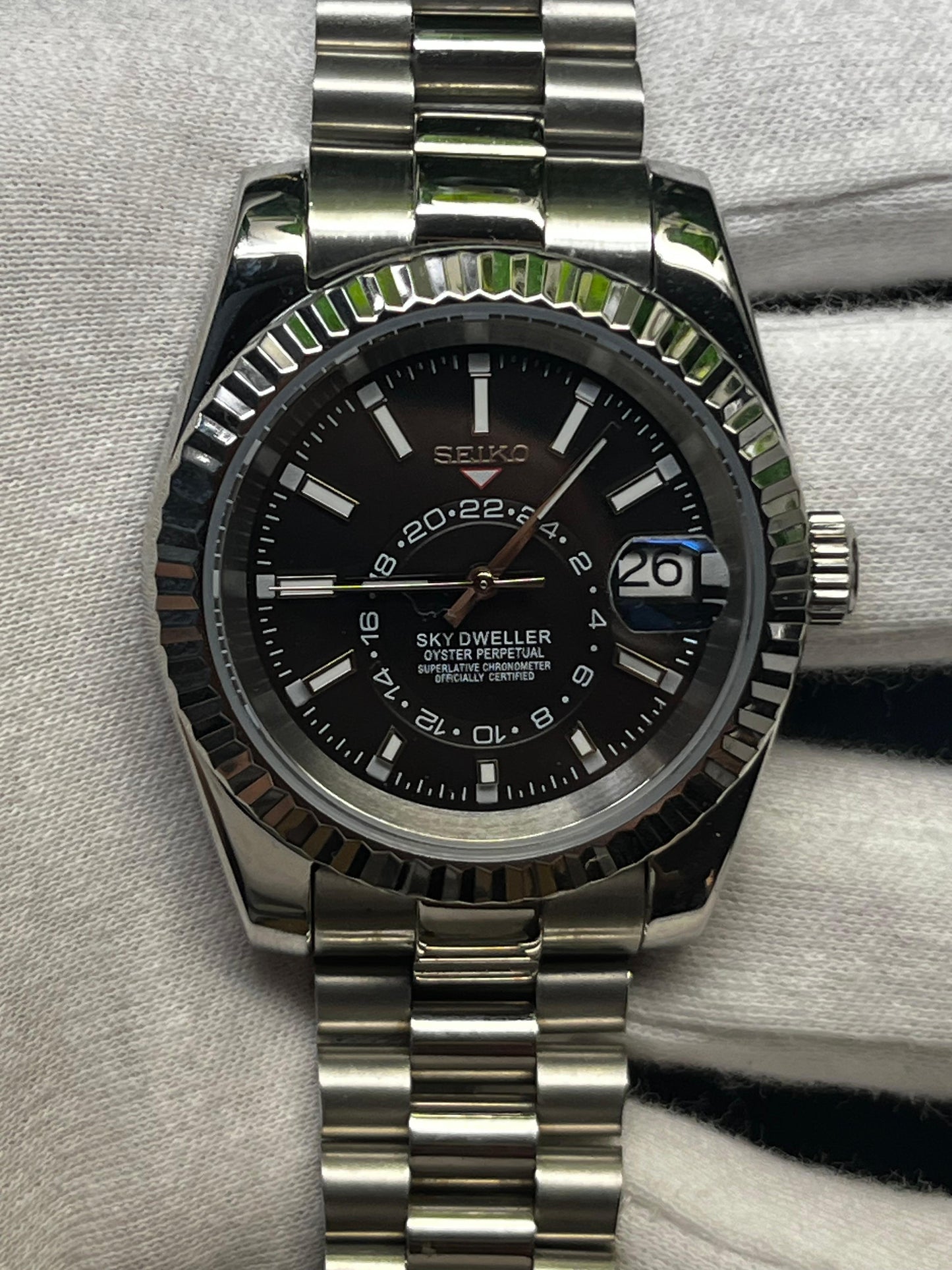 Seiko Mod Sky-Dweller Classic Black