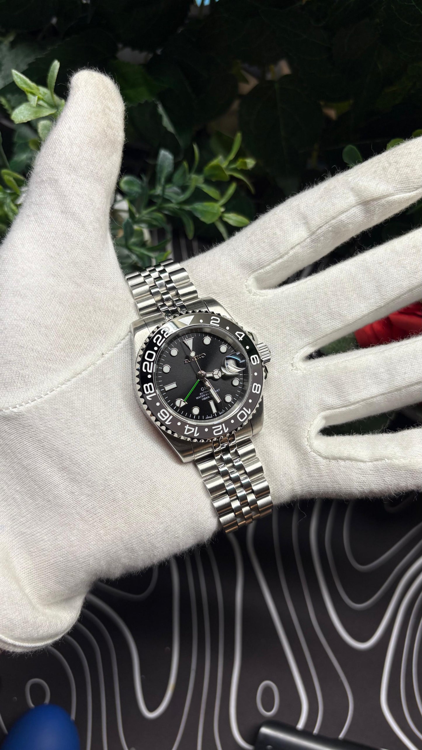Seiko Mod GMT Bruce Wayne