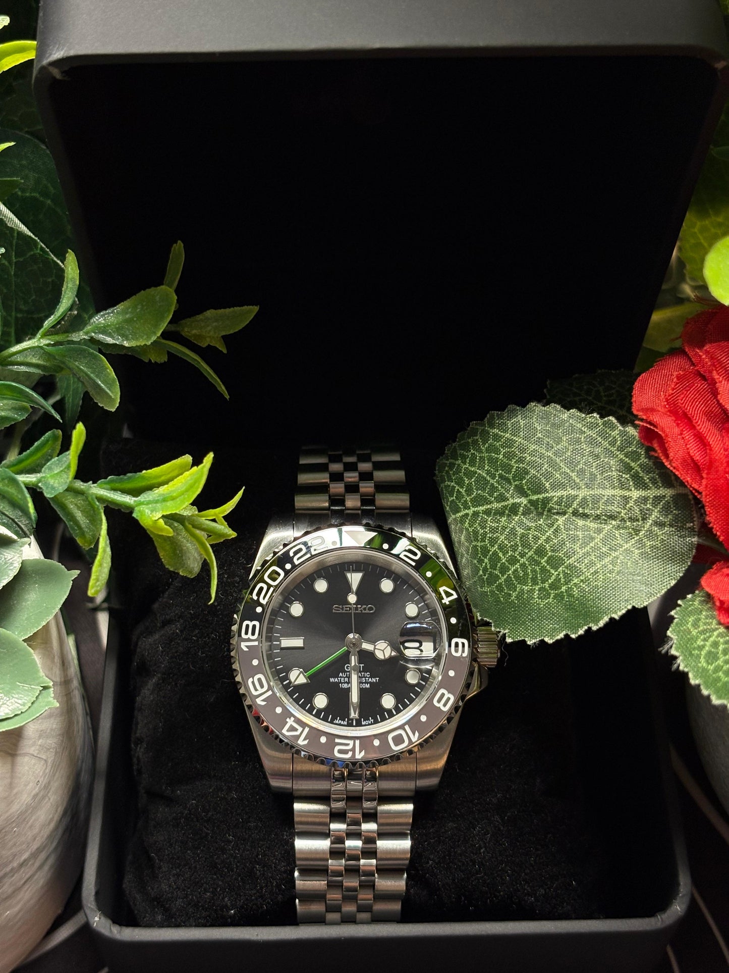 Seiko Mod GMT Bruce Wayne