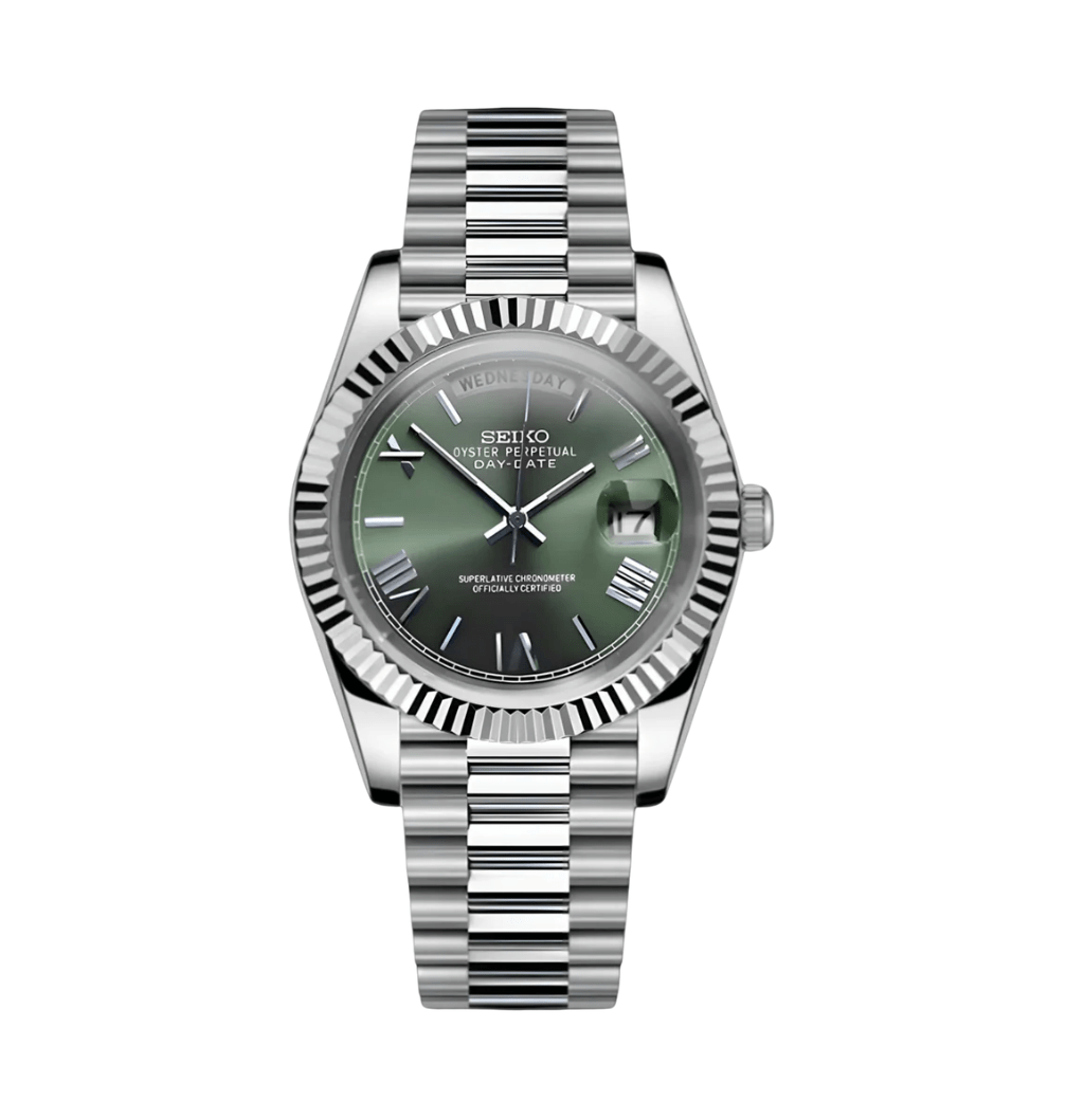 Seiko Mod Day-Date Vert Olive