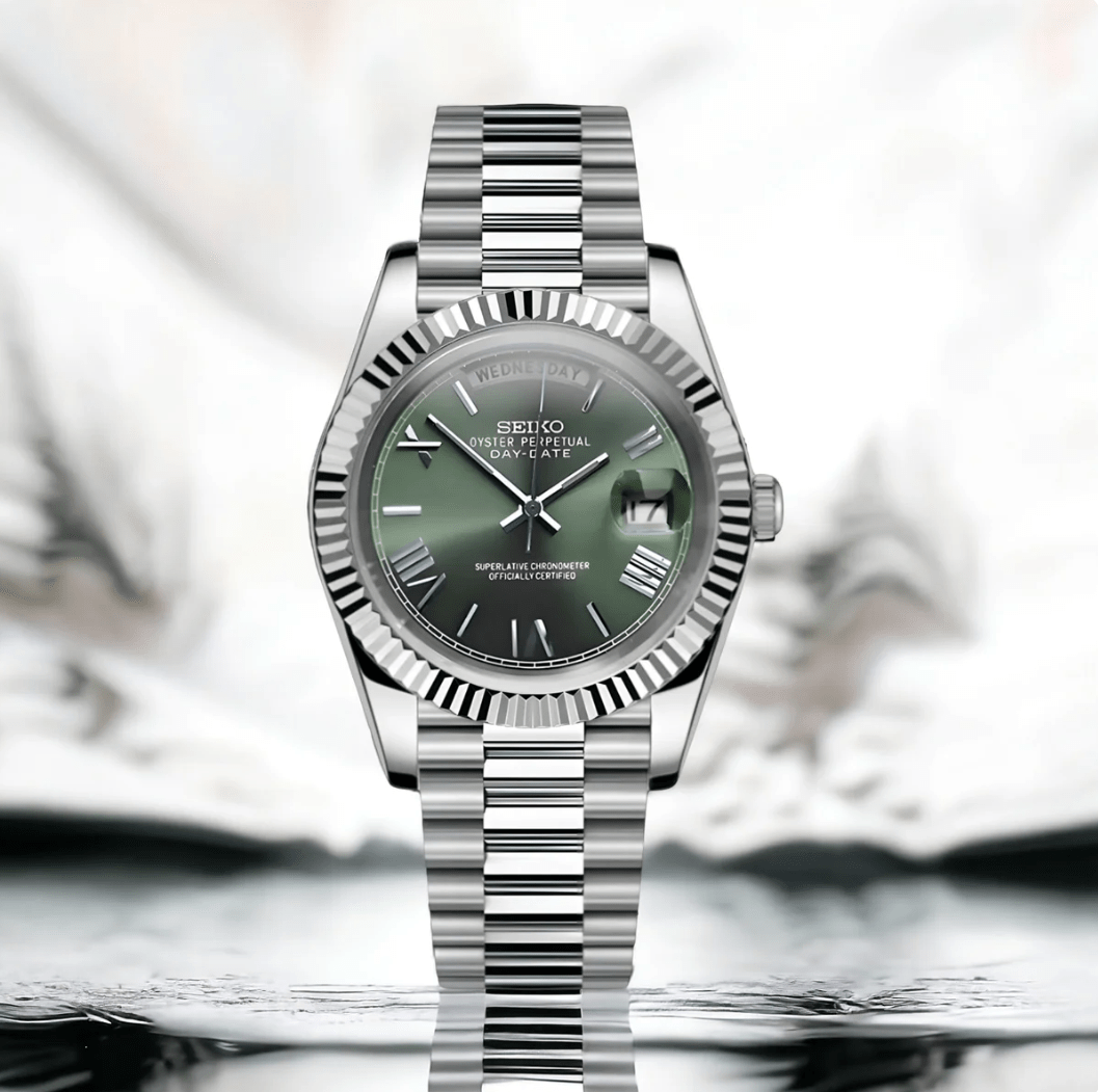 Seiko Mod Day-Date Vert Olive