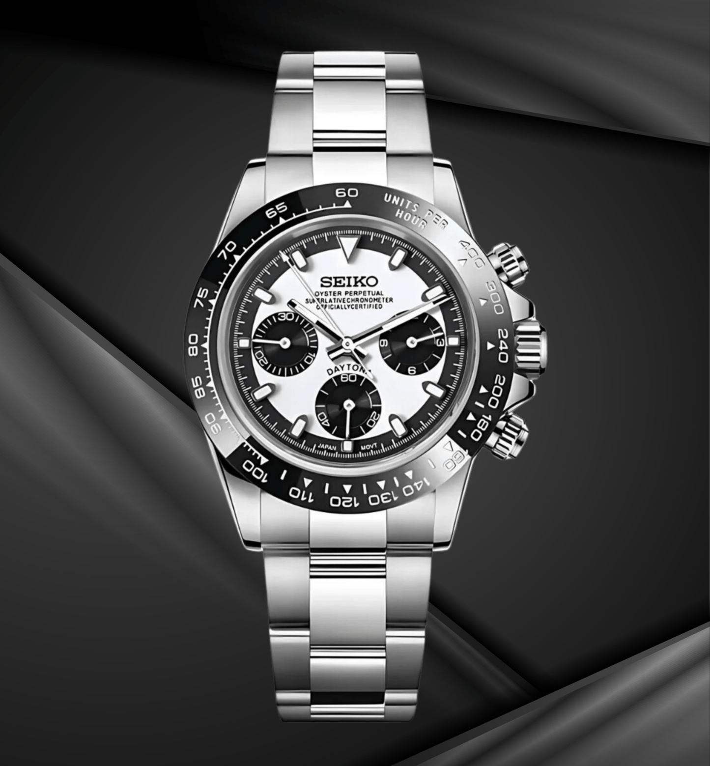 Seiko Mod Daytona White Ceramic