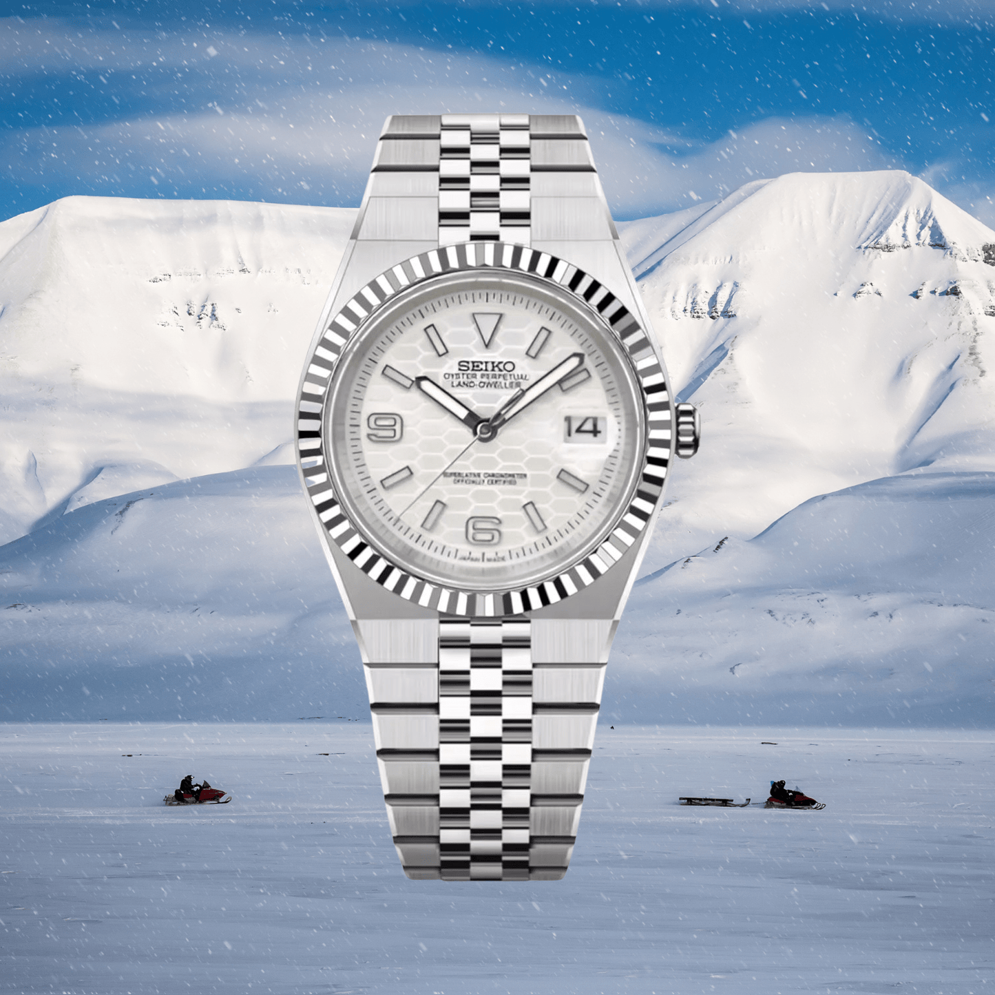 Seiko Mod Land-Dweller Pearly Frost