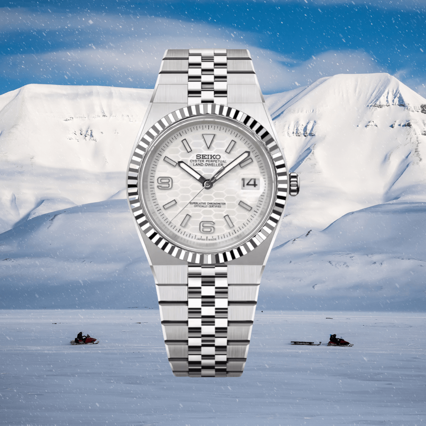 Seiko Mod Land-Dweller Pearly Frost
