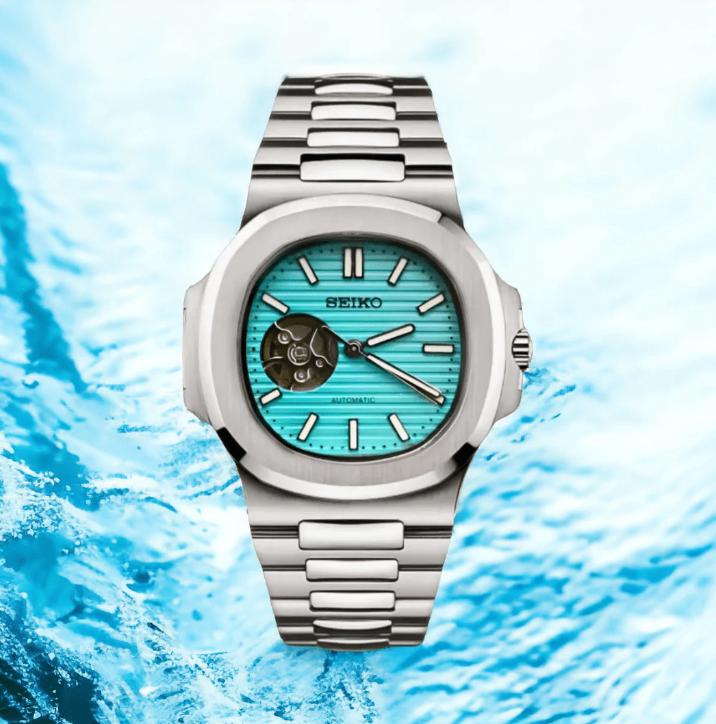 Seiko Mod Nautilus (Cœur ouvert) Bleu Tiffany