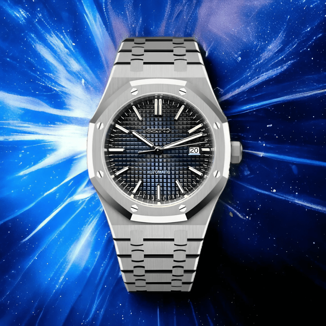 Seiko Mod Royal Oak Faded Blue