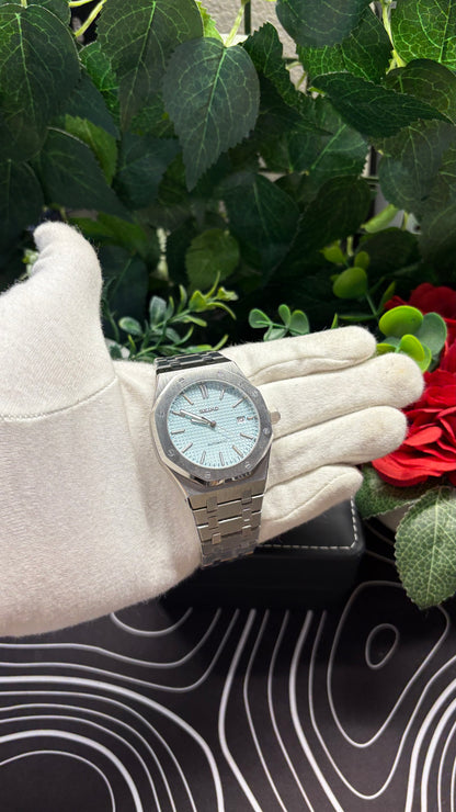 Seiko Mod Royal Oak Light Blue