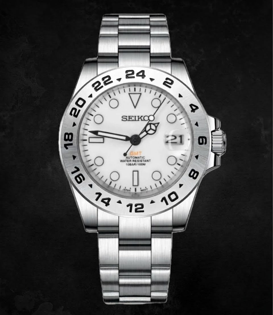Seiko Mod SeikoXplorer II White – custom Seiko mod watch by YG MODS (photo 2)