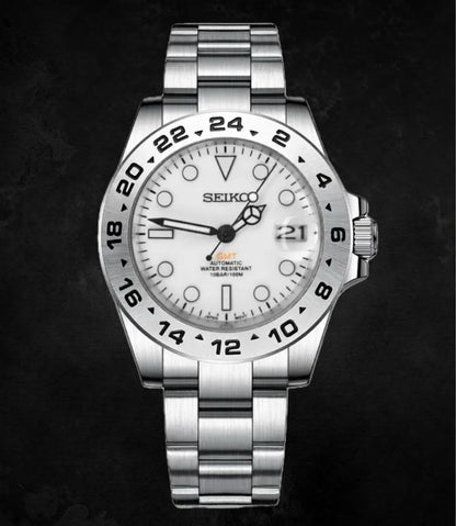 Seiko Mod SeikoXplorer II White – custom Seiko mod watch by YG MODS (photo 2)