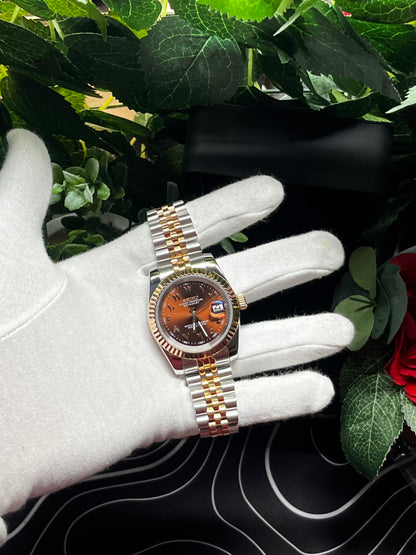 Seiko Mod Two tone Chocolate Arabic dial