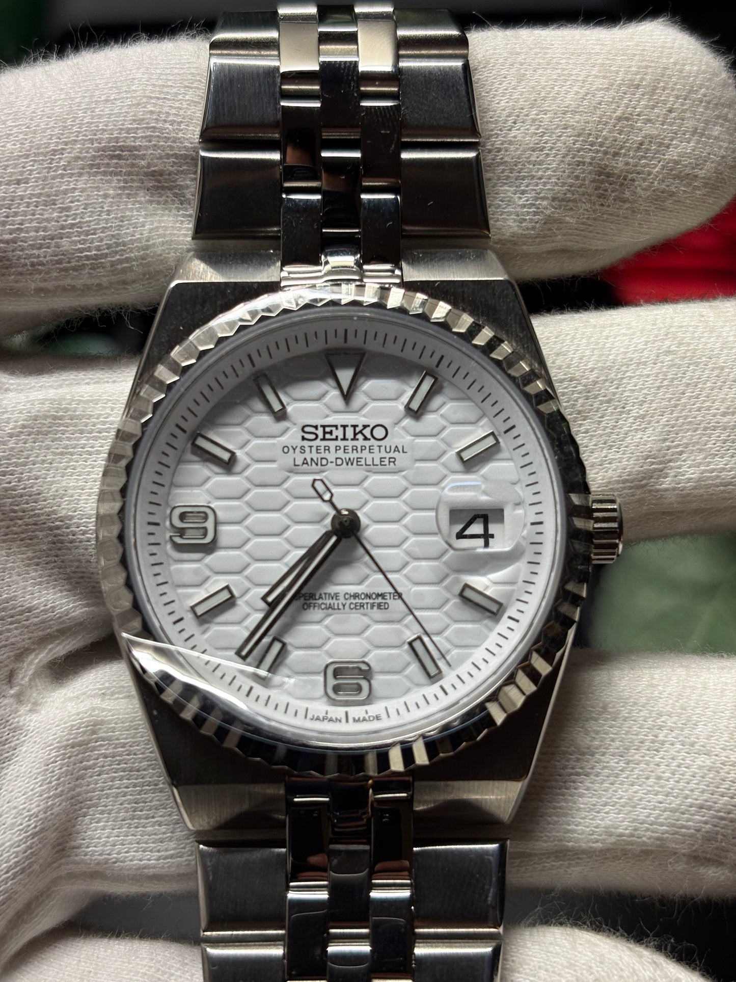 Seiko Mod Land-Dweller Pearly Frost