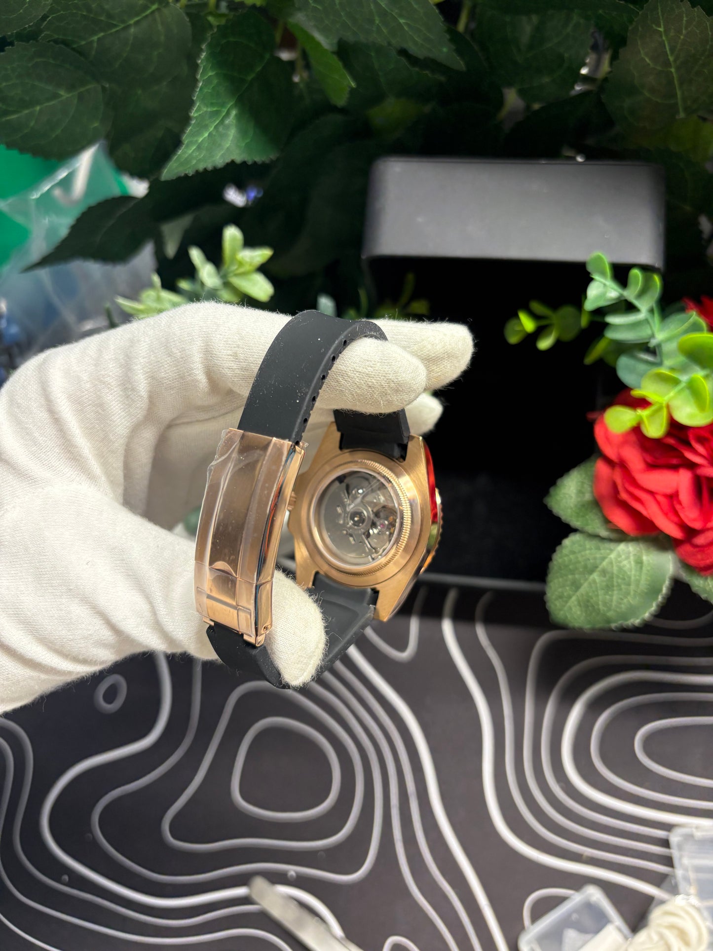 Seiko Mod Yacht Master Rose Gold