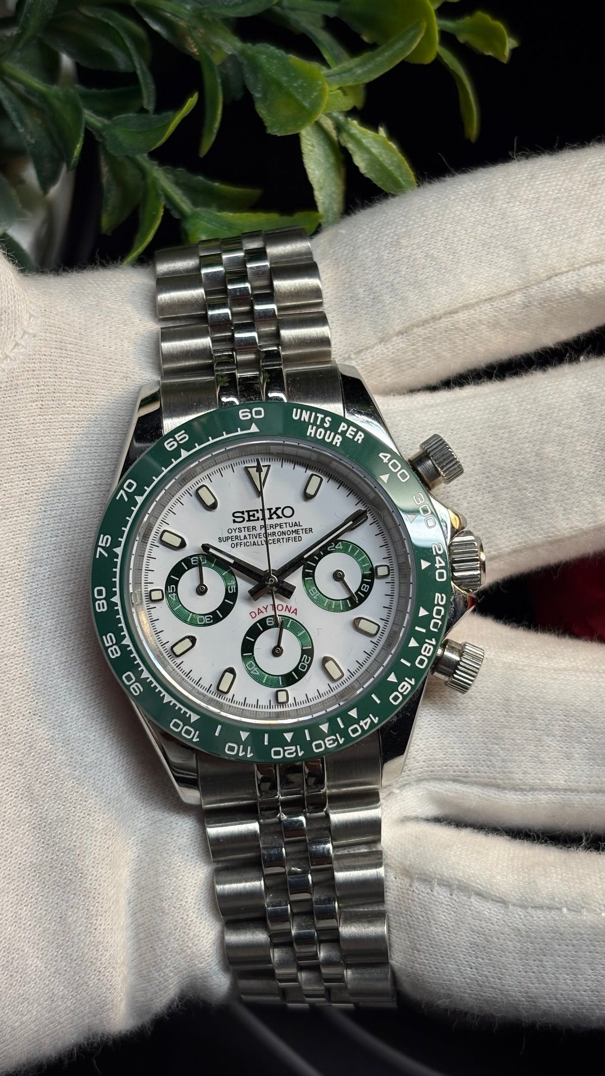 Seiko Mod SeikoTona Alpine Green Racer
