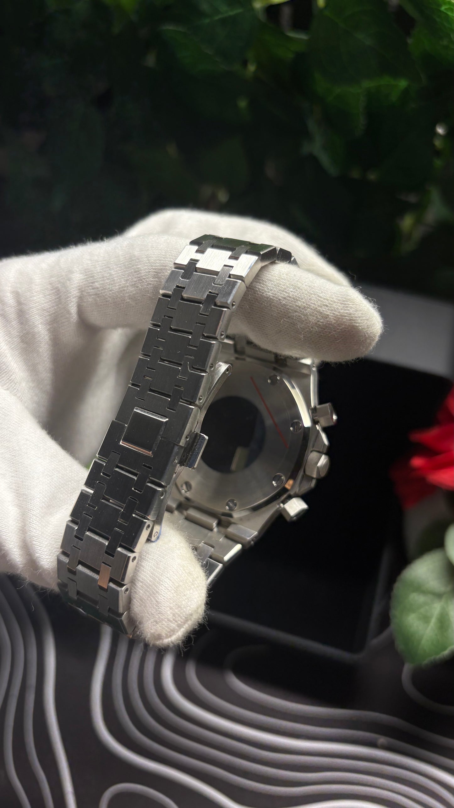 Seiko Mod Royal Oak Chronograph Black