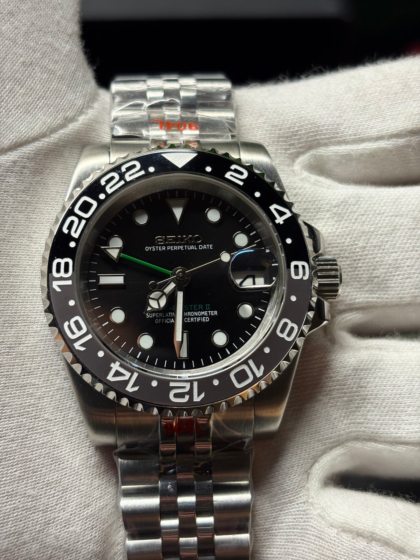 Seiko Mod GMT Bruce Wayne