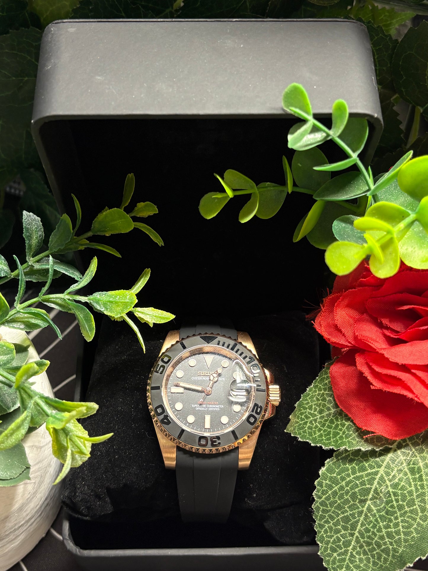 Seiko Mod Yacht Master Rose Gold