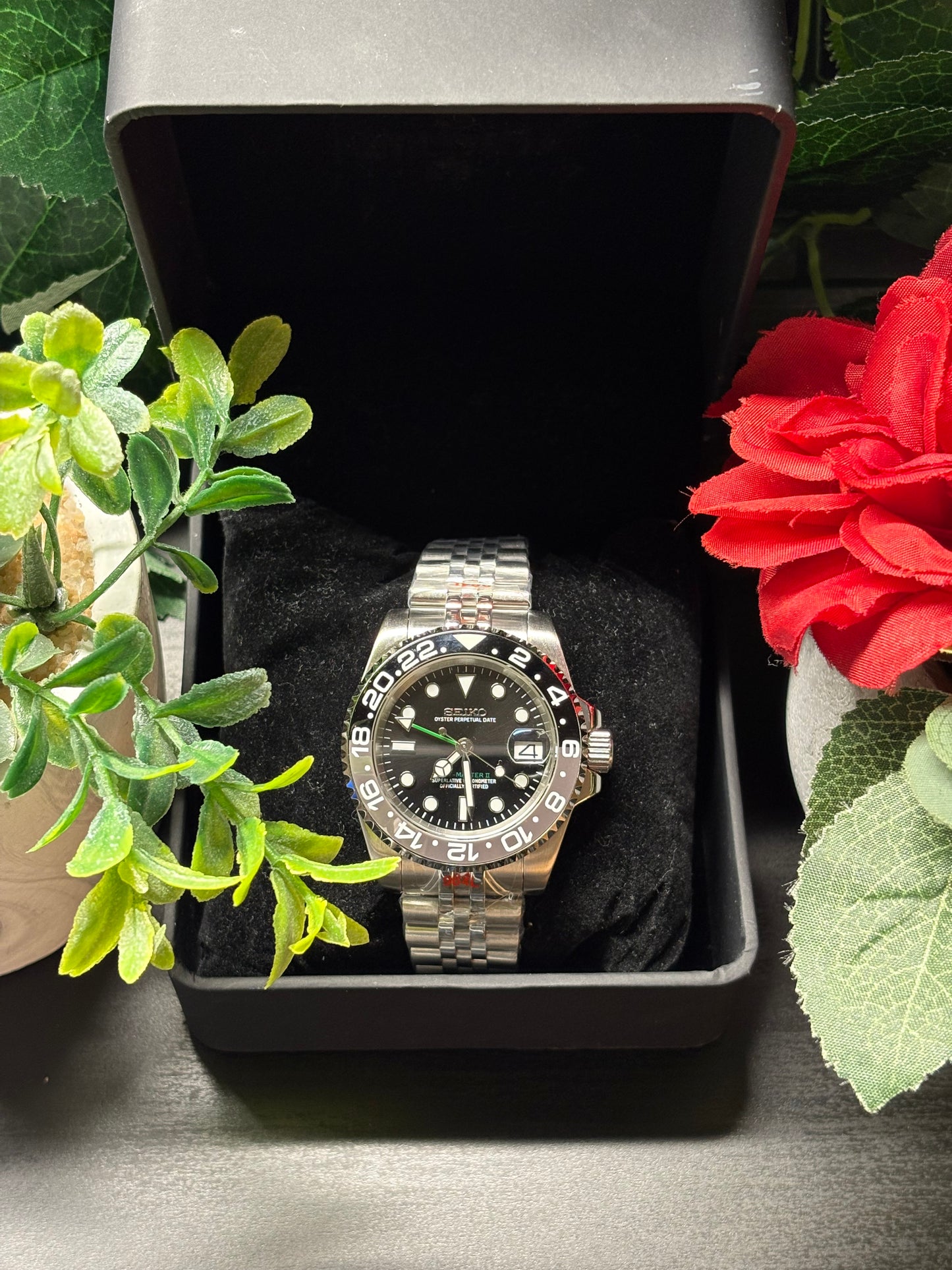 Seiko Mod GMT Bruce Wayne