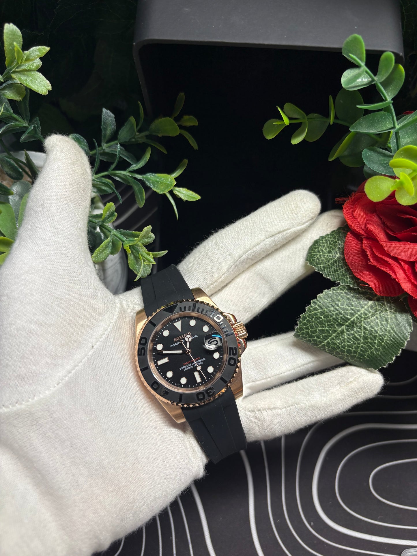 Seiko Mod Yacht Master Rose Gold