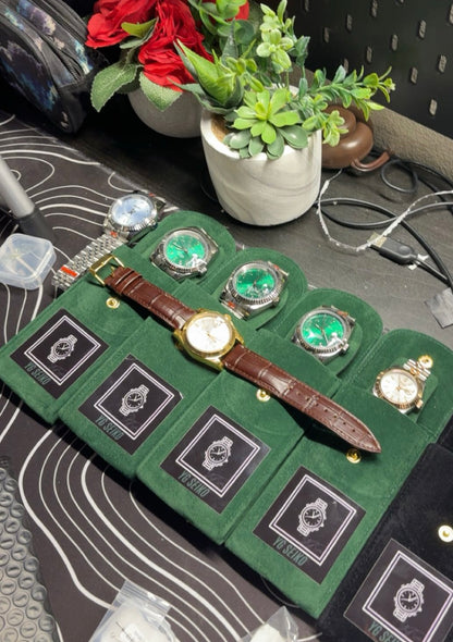 YG MODS Premium Watch Travel Pouch – Soft Velvet Protection