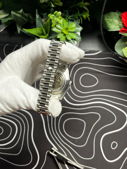 Seiko Mod Datejust Grey Sunburst (Presidential)