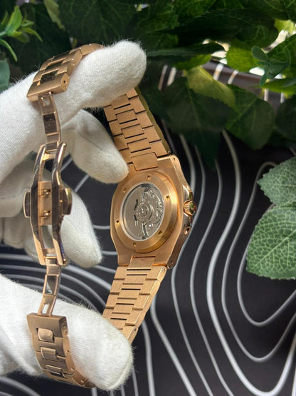 Seiko Mod Nautilus (Open Heart) Rose Gold