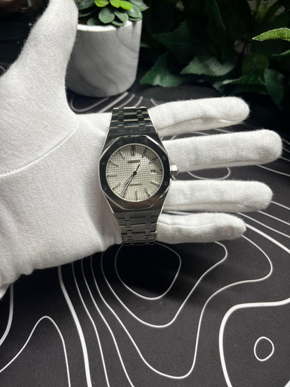 Seiko Mod Royal Oak Classic White