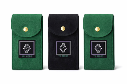 YG MODS Premium Watch Travel Pouch – Soft Velvet Protection