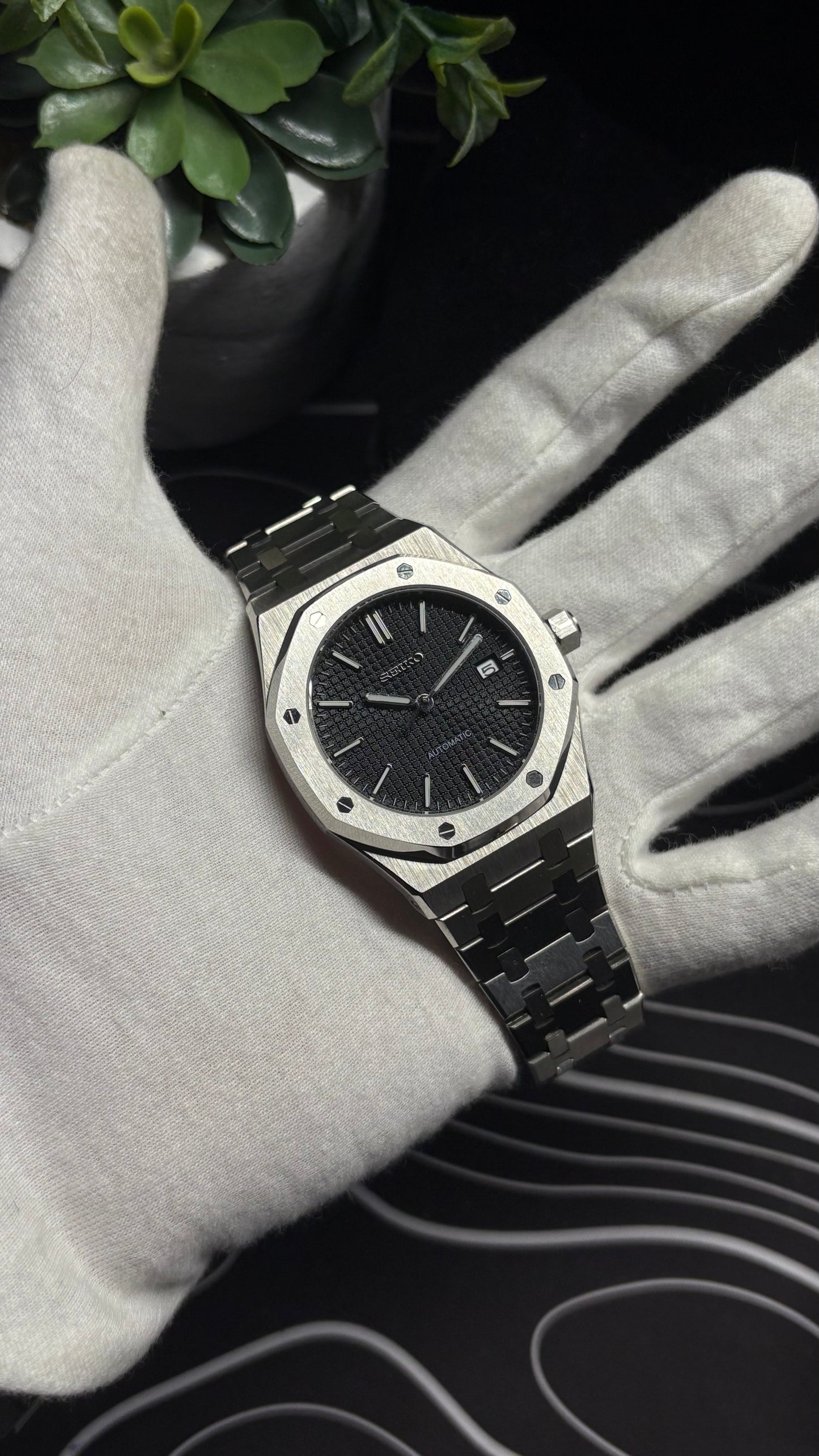 Seiko Mod Royal Oak Classic Black