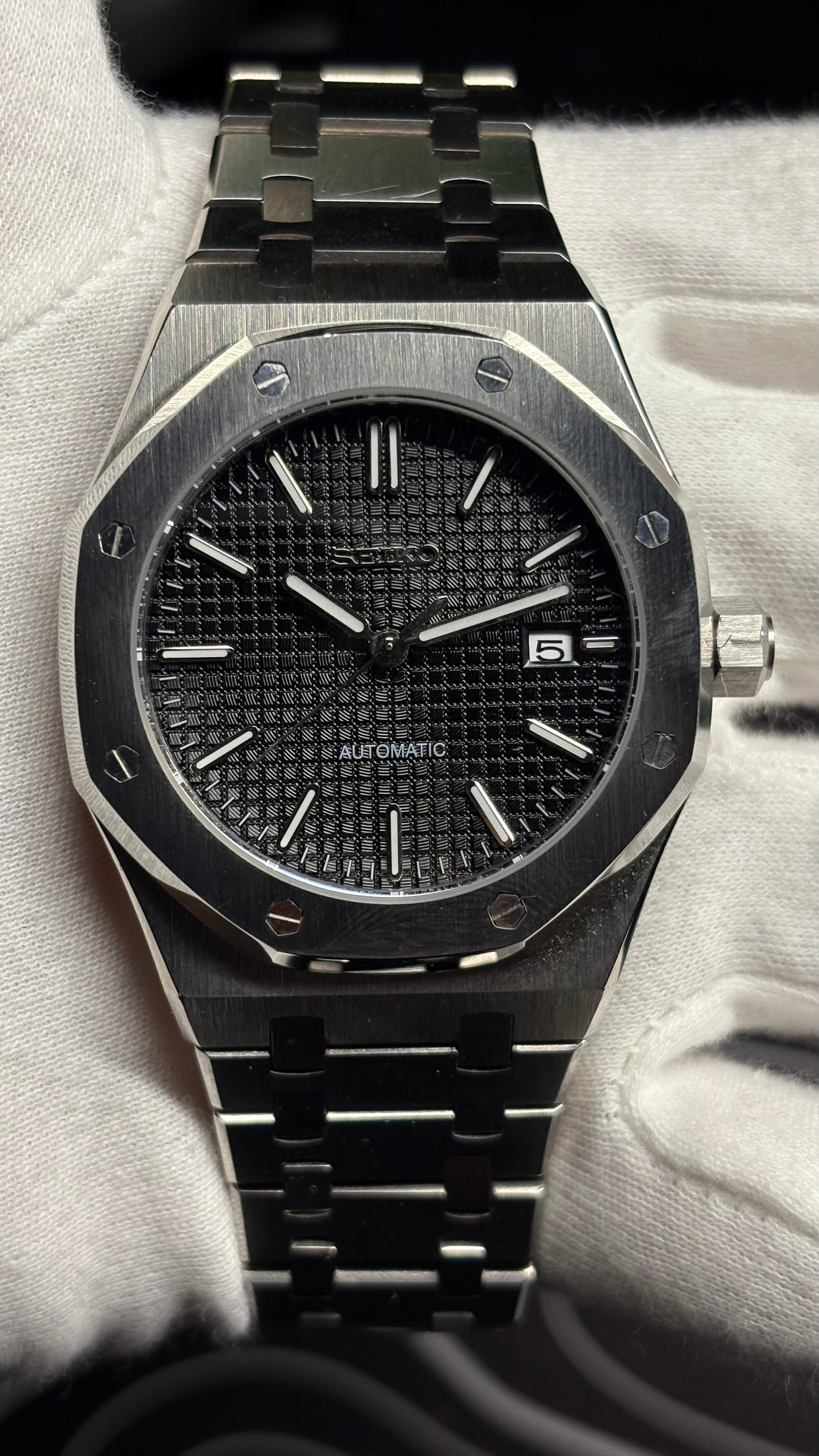 Seiko Mod Royal Oak Classic Black