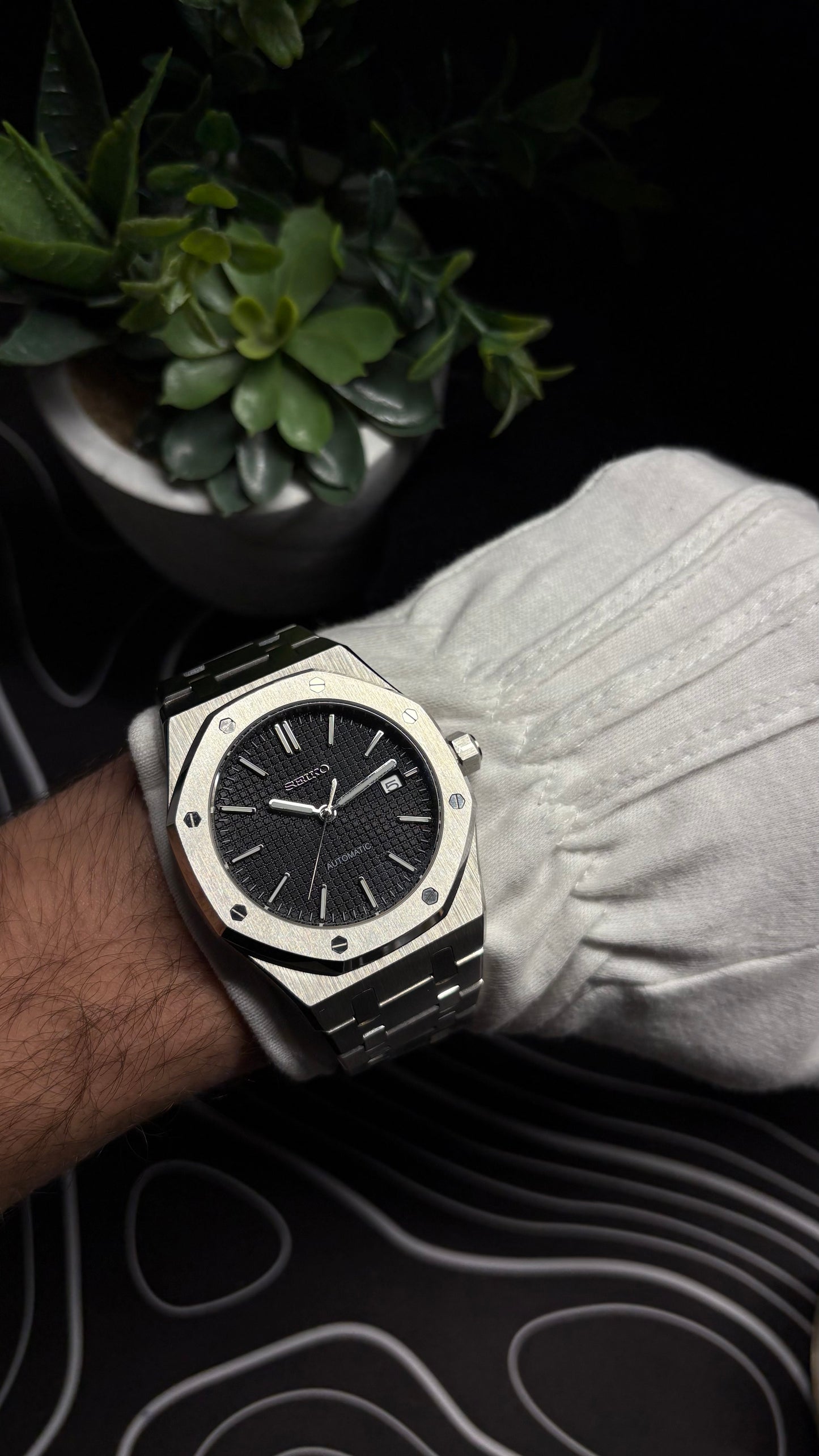 Seiko Mod Royal Oak Classic Black