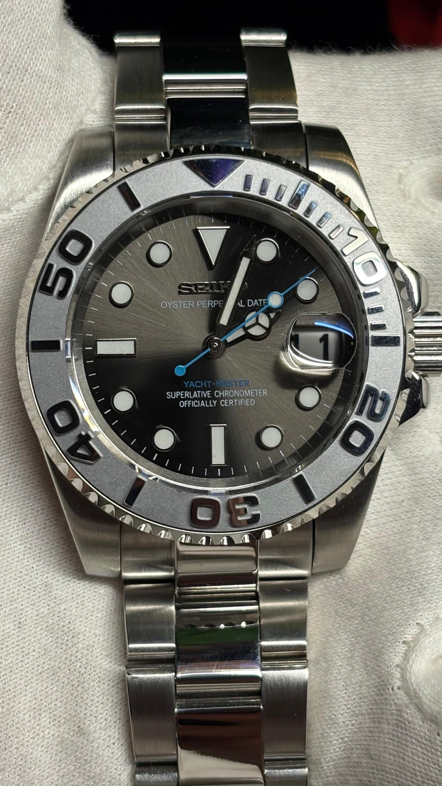 Seiko Mod Submariner Silver