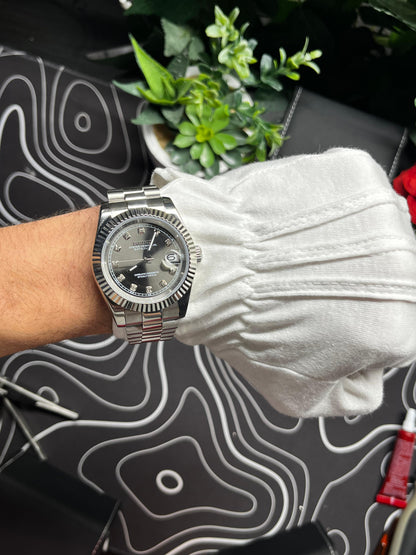 Seiko Mod Datejust Gem Noir