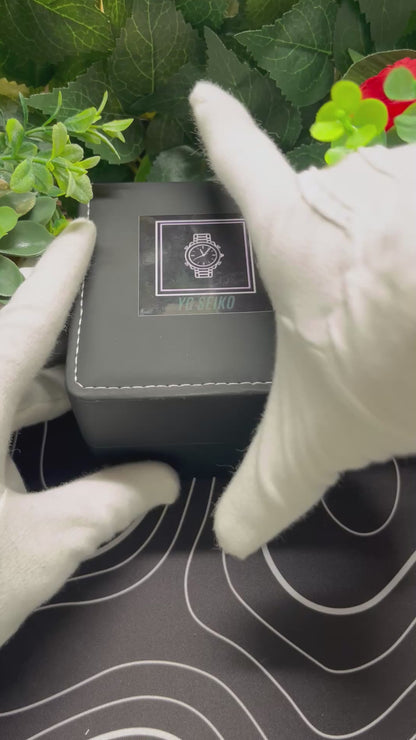 Seiko Mod Frosted Royal Oak Light Blue Arabic dial