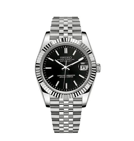 Seiko Mod Datejust Noir Classique