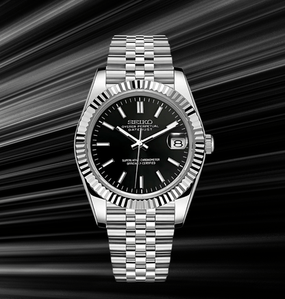 Seiko Mod Datejust Noir Classique