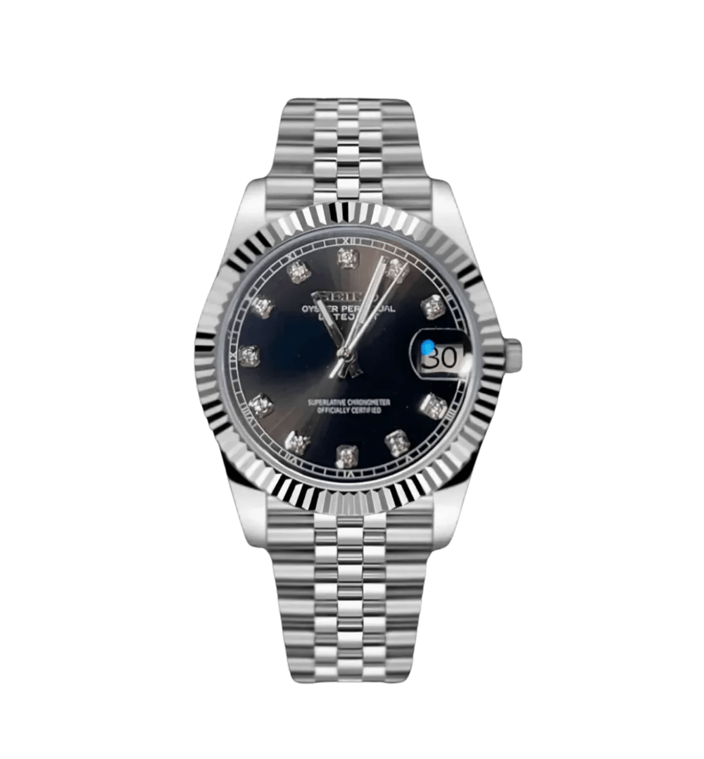 Seiko Mod Datejust Gem Noir