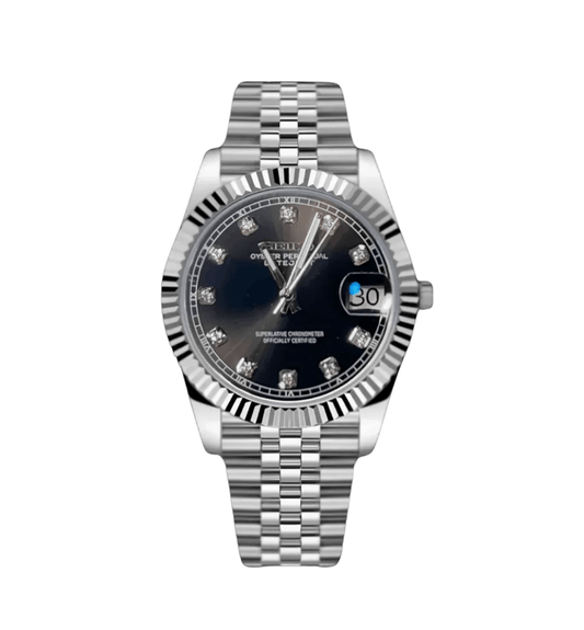 Seiko Mod Datejust Gem Black