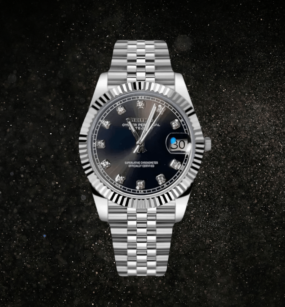 Seiko Mod Datejust Gem Noir