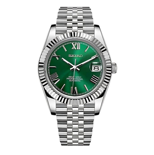 Seiko Mod Datejust Vert Romain