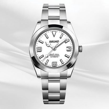 Seiko Mod Oyster Perpetual White