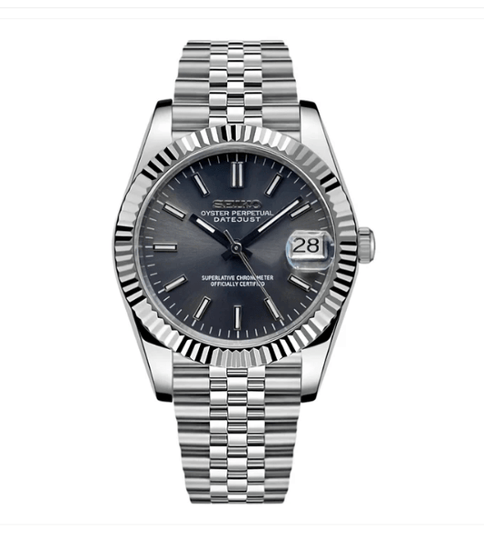 Seiko Mod Datejust Grey Sunburst (jubilee)