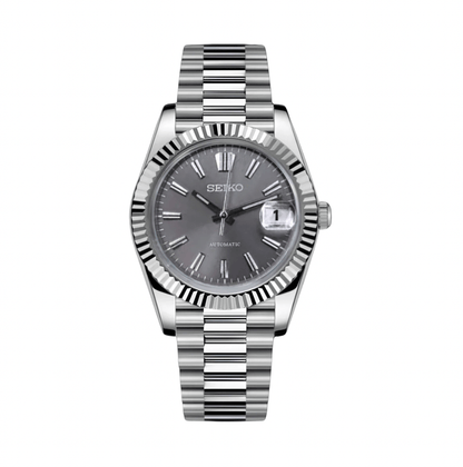 Seiko Mod Datejust Sunburst Grey (Président)