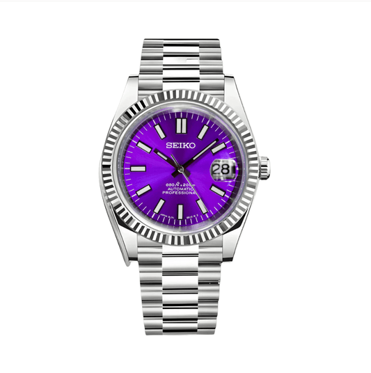 Seiko Mod Datejust Violet Violet