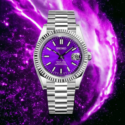 Seiko Mod Datejust Violet Violet