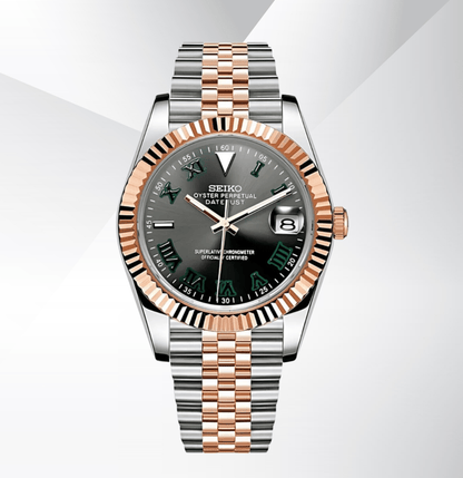 Seiko Mod Datejust Wimbledon bicolore