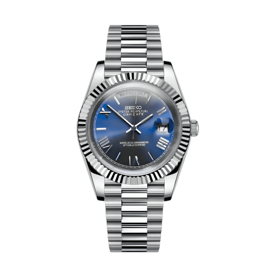 Seiko Mod Day-Date Bleu Romain