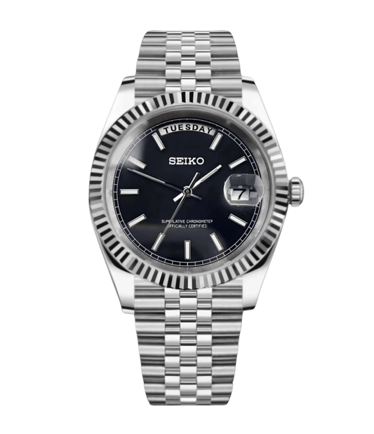 Seiko Mod Day-Date Classique Noir